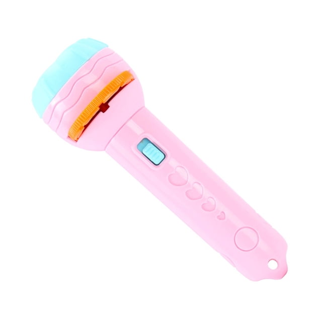 Pink Kids Projection Flashlight Toy Dinosaur Animal Image Early Learning Storytelling Night Adventure Activity Educational Picture Discovery Game (1.3Oz)