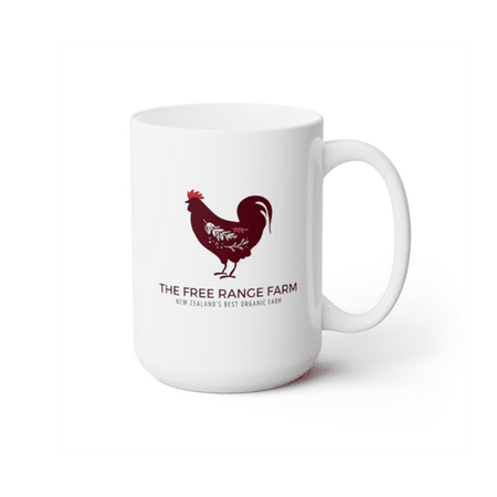 

Esthetic Clear | Free Range Farm Print Ceramic White 15fl oz Coffee Mug