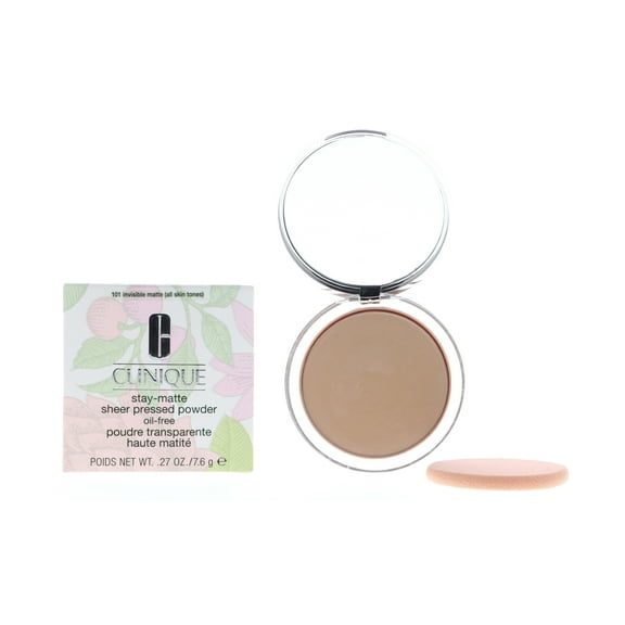Clinique Stay-Matte Sheer Pressed Powder, No.101 Invisible Matte, 0.27 oz