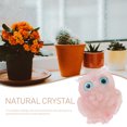 thumbnail image 5 of 2 PCS Gravel Owl Home Decor Desktop Crystal Decor Feng Shui Crystal Craft Owl Decors Owl Figure Statue Office, 5 of 6