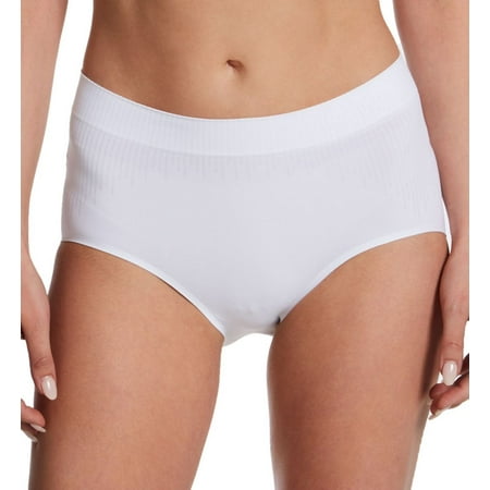 Women s Bali DFMSBF Comfort Revolution Modern Seamless Brief Panty (White 7)