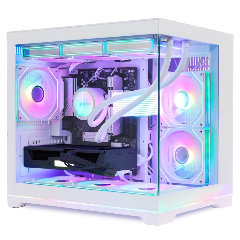 Hoengager RTX 5070 12GB Gaming PC -AMD Ryzen 7 9700X 3.8GHz, 32GB DDR5, 3TB SSD, 360 AIO RGB Liquid Cooler, WiFi, BT, RGB Fusion 2.0, Windows 11