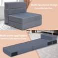 thumbnail image 2 of VIXLON 4 Piece Floor Sofa Bed Couch Memory Foam Folding Mattress Convertible Flip Sofa Bed Chair Modern Fold Down Sleeper Sofa, 2 of 5