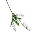 thumbnail image 1 of Flor artificial realista de amplia aplicación, llena de vitalidad, lirio del valle, flor artificial para bodas en el hogar., 1 of 8