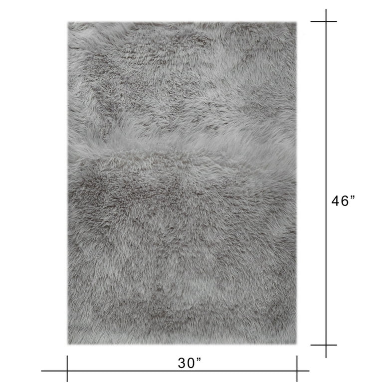 Mainstays Faux Fur Non-Skid Fluffy Fl...