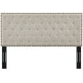 thumbnail image 3 of Modway Helena Tufted Twin Upholstered Linen Fabric Headboard in Beige, 3 of 7