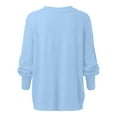 thumbnail image 5 of Cable Knit Womens Sweater Oversized Long Sleeve Crewneck Casual Comfortable Polyester Top All Season, 5 of 8