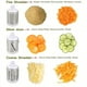 thumbnail image 2 of 1pc, Cheese Grater, Kitchen Mandoline Vegetable Slicer With 3 Interchangeable Blades, Rotary Grater, Ceative Slicer For Fruit, Grinder For Potato Carrot Nuts, Kitchen Supplies, Kitchen Tools, 2 of 5