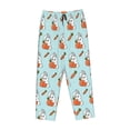thumbnail image 4 of Goofa Rabbit Is Eating Carrots Printed Soft Pajama Pants for Women, Wide Leg Comfy Casual Lounge Yoga Pants-Large, 4 of 9