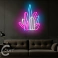 thumbnail image 3 of C-CRAFT Rock Crystal Neon Led Light Up 27 inch for Jewelry Shop Home Bar Wall Decor, 3 of 5