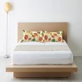 thumbnail image 6 of Yayeee Pillowcase Queen Size Set of 2 Satin Wrinkle Resistant Pillow Case, Beige Leaves, 6 of 7