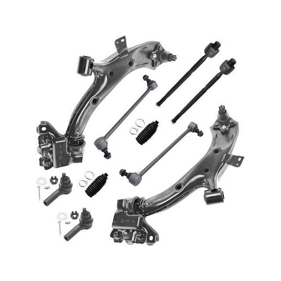 Front Lower Control Arm Ball Joint Tie Rod and Sway Bar Link Kit - Compatible with 2007 - 2011 Honda CRV (Japan Built Models, 1st Vin Digit J) 2008 2009 2010