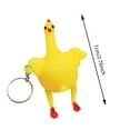 thumbnail image 3 of BiFandian Egg Laying Chicken Toy, Soft Rubber Kneading Ornament for Fun, Small Novelty Chicken Decoration for Desk, Stress Relief, Play, 3 of 9
