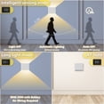 thumbnail image 4 of Willed 5W USB Rechargeable Motion Sensor Wall Light Warm White Battery Powered, 4 of 7