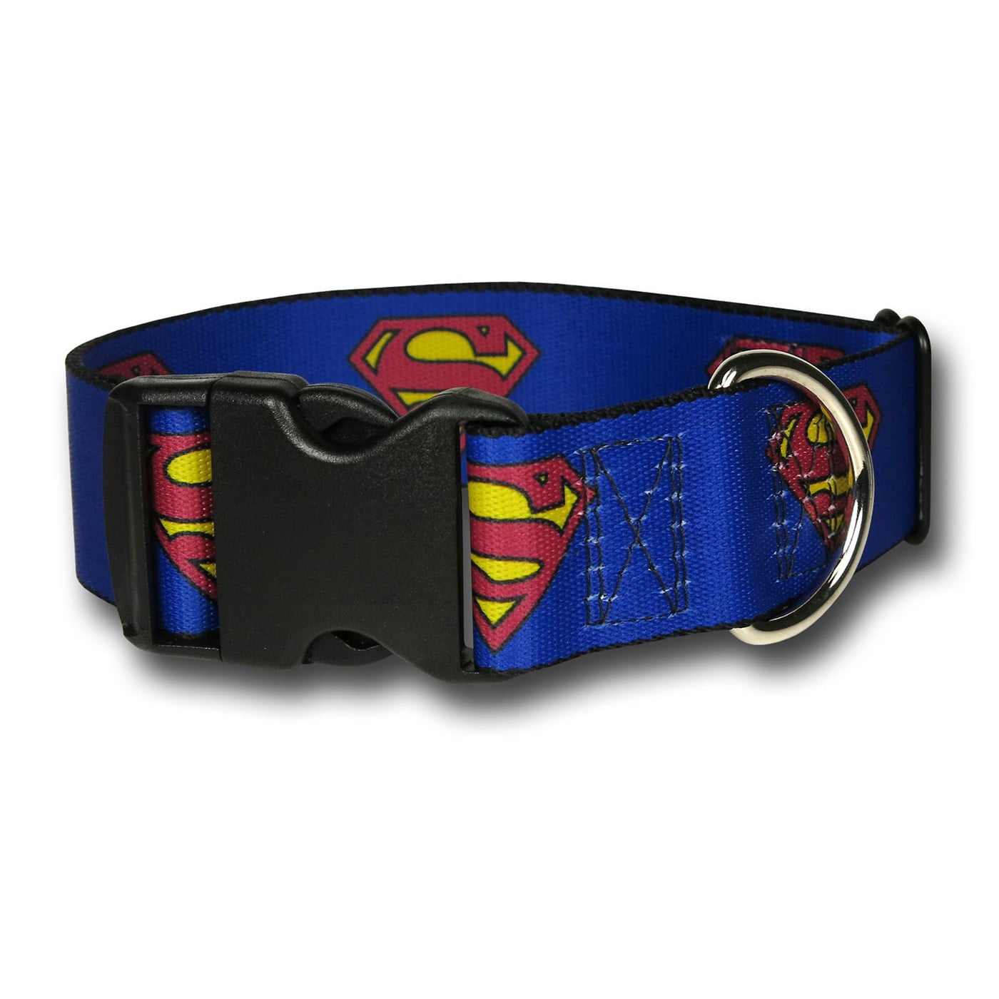 Buckle-Down Dog Leash Superman Shield Blue Available in Different Lengths and Widths for Small Medium Large Dogs and Cats