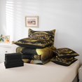 thumbnail image 6 of Homewish Vintage Magic Dragon 7-Piece Twin Bedding,Hippie Evil Eye Bedding Comforter Set,Black Gold,Black Reversible, 6 of 8
