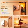 thumbnail image 4 of Blackview WAVE 7C Unlocked Cell Phone,Android 16 Smartphone,16GB+64GB/2TB Expandable,6.56" Display,5000mAh Battery,32MP Camera,Dual SIM,IP54,3-Year Warranty,Orange, 4 of 10