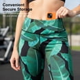 thumbnail image 3 of COUVER Women's High Rise Printed Workout Activewear Leggings Rose Gold Wild Palm Large, 3 of 6