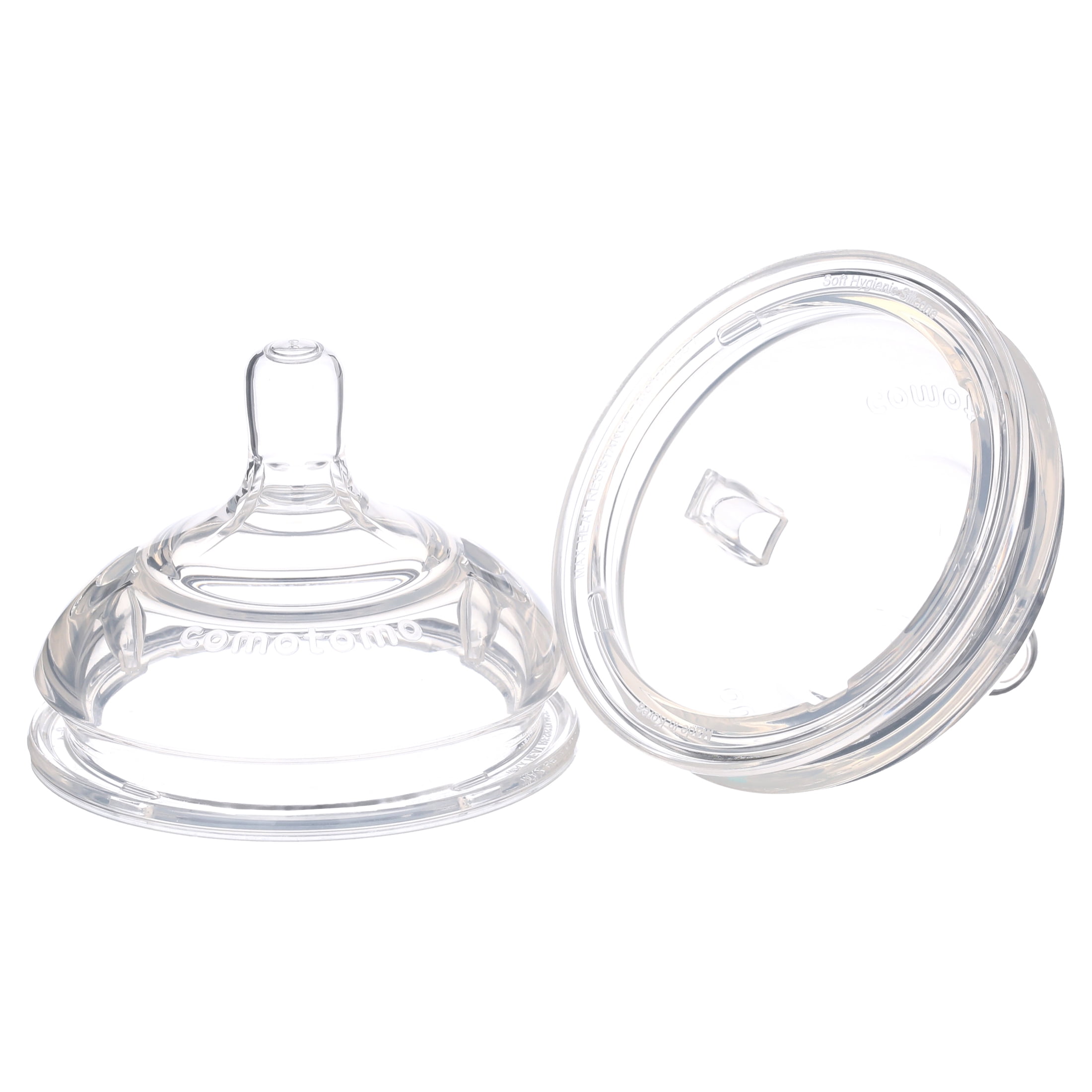 Comotomo Silicone Replacement Nipple, Slow Flow, 0-3 Months, 2 Count