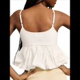 thumbnail image 3 of Camisetas Sin Mangas con para Mujer, Estilo Y2K, con Volantes en el Bajo y Tirantes Finos, para Salir, Estilo Babydoll Sin Mangas. L, 3 of 8