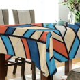 thumbnail image 5 of Yayeee Tablecloths 54" x 54" Rectangle Wrinkle Resistant Party Table Cover, Blue Geometric, 5 of 8