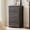 Black, variant on Wirrytor Farmhouse 2 Drawer Dresser Nightstand in Brown, Wooden Walnut Bedside Table with 2 Drawers and Storage Shelf, Embossed Pattern, for Bedroom Dorm Apartment