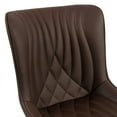 thumbnail image 2 of Kidol & Shellder Dining Chairs Set of 2 Soft Leather Dining Room Chairs with Sleek Metal Legs,Brown, 2 of 8
