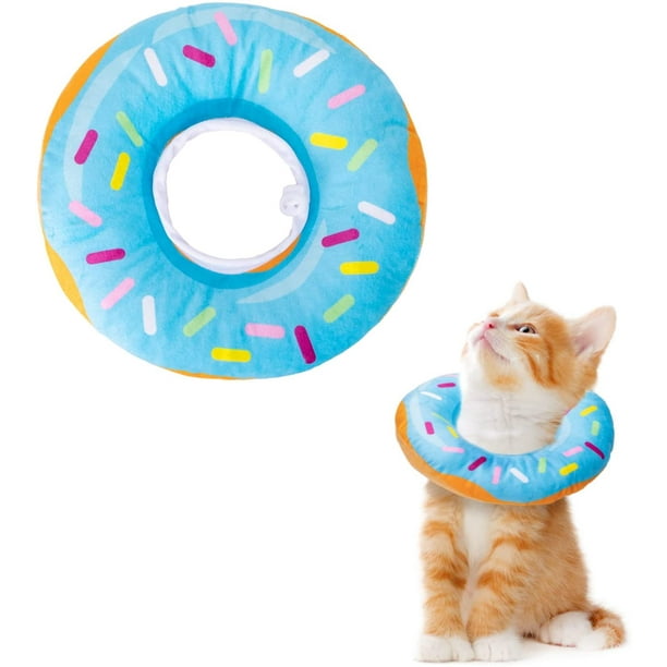 Cat Cone Collar Soft, LEERUI Adjustable Donut Pet Recovery Collar for
