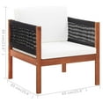 thumbnail image 4 of vidaXL Garden Chairs 2 pcs Solid Acacia Wood, 4 of 5