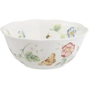 Lenox Butterfly Meadow Large All-Purpose Bowl, White Porcelain, 34 oz. Capacity