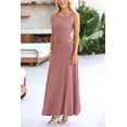 thumbnail image 4 of Conjunto de Falda Larga de Dos Piezas para Mujer PRETTYGARDEN Rosa Polvoriento XS, 4 of 7