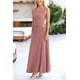 thumbnail image 4 of Conjunto de Falda Larga de Dos Piezas para Mujer PRETTYGARDEN Rosa Polvoriento XS, 4 of 7