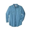 Boulder Creek By Kingsize Men's Big & Tall Western Snap Front Shirt