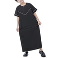 thumbnail image 7 of KAUOD Boys Short Sleeve Muslim Thobes 𝐈slamic Kids Half Zipper Eid Traditional Prayer Kaftan Thobes Toddler Abaya Clothes, 7 of 7