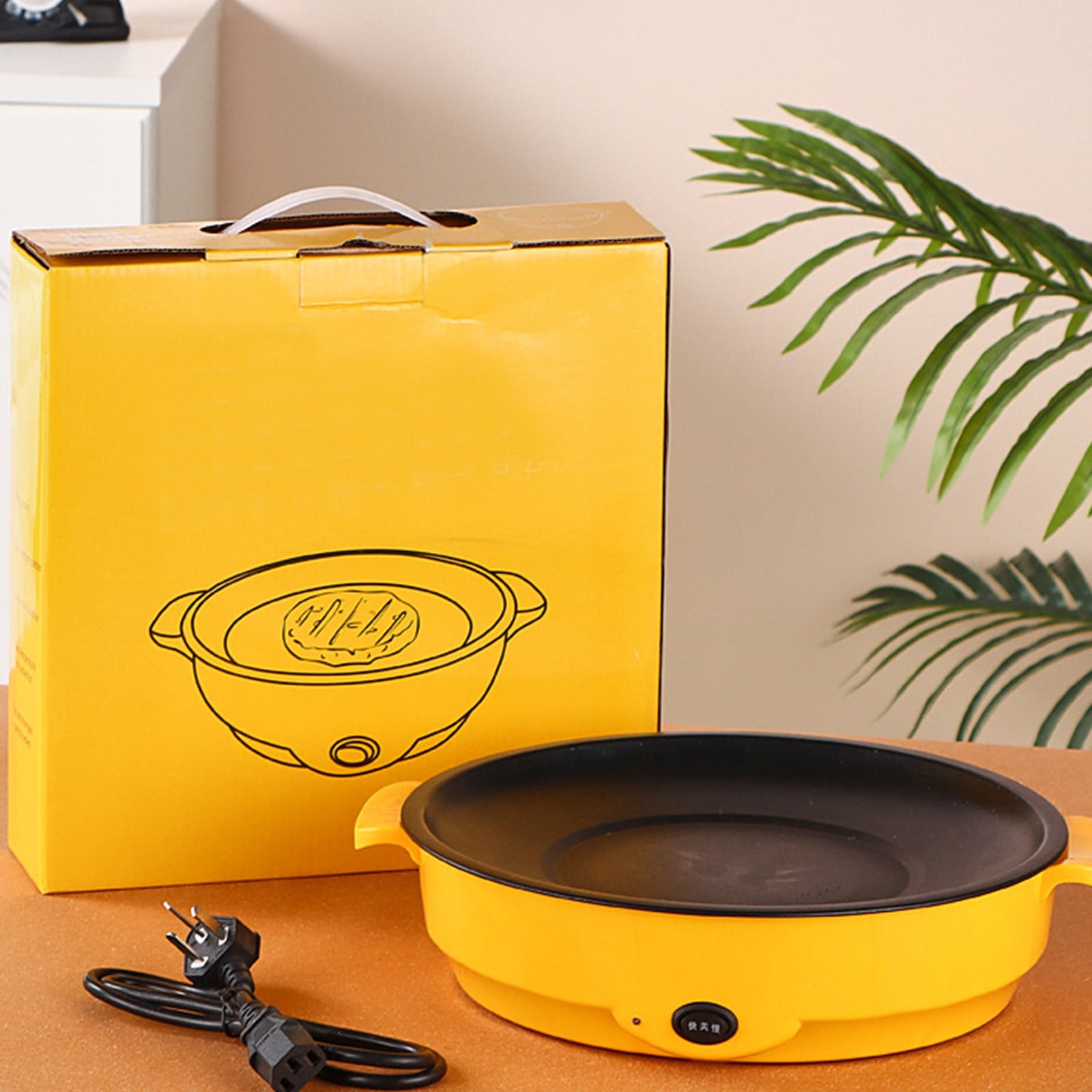 BNNG Electric Smokeless Indoor Grill w/Non-Stick Cooking Surface Customized BBQ, Multi-Function Grill Pan Electric Grill Pan Grill Electric Barbecue Grill