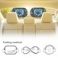 thumbnail image 5 of Yuyamidu Dolphin Sun Shade for Car Window Baby Car Window Sun Shades Hibiscus Automotive Window Sunshades Blue Cling Car Sun Shade for Windows 2 Pack Car Accessories Protection, 5 of 7