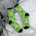 thumbnail image 5 of Hirioo Cartoon Frog And Lotus Leaf Pattern Adult Middle Tube Socks Breathable Sock Non-Pilling,Contrasting Color Design, 5 of 6