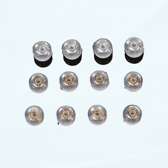 Silicone Earring Backs,18k Secure Earring Backs for Studs,Locking Earring Backs,Screw On Earring Backs,Screw Back for Earrings Replacement,Clear Earring Backs for Droopy Ears&Heavy Earring