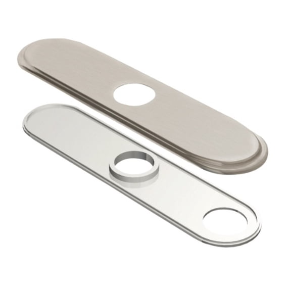 Gerber D493172 8" Single Hole Centerset Escutcheon Plate - Nickel