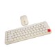 thumbnail image 2 of Combo De Mouse Y Teclado, Conexión Inalámbrica 2.4G Mini Portátil Dot Keycap Teclado Inalámbrico Mouse Combo Retro Lindo Para El Hogar ANGGREK Beige, 2 of 8