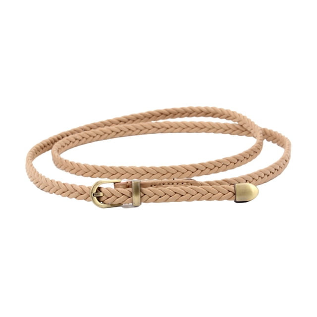 Cinturón de cuero de imitación suave para mujer, cinturón elegante para vestido vaquero, cinturón informal de moda