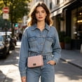 thumbnail image 6 of Women Crossbody Bag, Fashion Mini Shoulder Purse With Turn Lock Closure And Chain Strap, Compact Everyday Handbag For Shopping Dating Travel Work Casual Daily Carry, 6 of 8