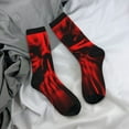 thumbnail image 5 of Vsdgher The Red Head Skull Crew Socks for Men & Women, Breathable Casual Athletic Ankle Socks, 5 of 6