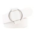 thumbnail image 1 of Cinturones de cuer mujer cinturones sintética suave con Blanco Redondo 105cm Hugo Cinturón de cintura para mujer, 1 of 7