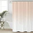 thumbnail image 5 of Dreamy Peach Shower Curtain, 72" x 72", Pink and White Gradient Waterproof Bathroom Curtain Washable Shower Curtain Set with 12 Hooks, 5 of 6
