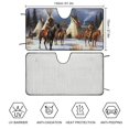 Aristuring Horses Mountain Windshield Sun Shade Winter Car Shades for