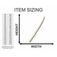 thumbnail image 2 of Unfinished Wood Japanese Samurai Sword Shape - Katana - Craft - up to 24" DIY 6" / 3/4", 2 of 3