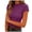 Brick Red, variant on Women's Crewneck Ribbed Knit Fitted T-Shirt Women's Tops Short Sleeve Slim Fitted Cotton Blend Stretchy T-Shirts Tight Casual Basic Tees White,L