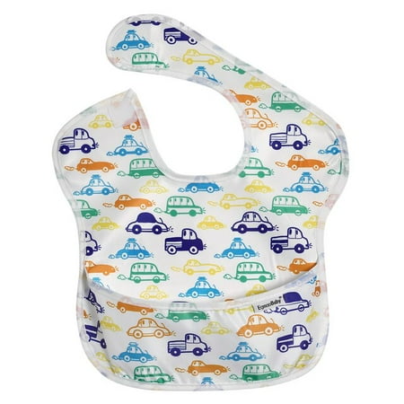 

QWZNDZGR Unisex Waterproof Baby Bibs 100% Polyester TPU Coating Feeding Bibs Washable Baby Bibs with Food Catcher for Babies