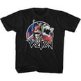 thumbnail image 1 of Voltron Circle Robot Sketch Black Toddler T-Shirt, 1 of 2